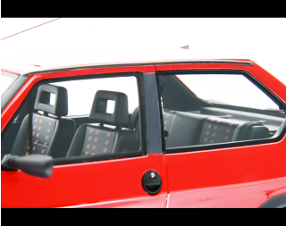 Fiat Ritmo 130 TC Abarth - 1985 Rosso Laudoracing 1:18 Resinemodell (Türen, Motorhaube... nicht zu öffnen!)